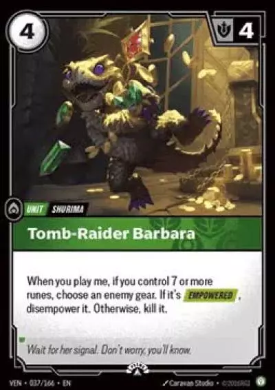 Tomb Raider Barbara - VEN-037-p - Promotional Cards - Riftbound card